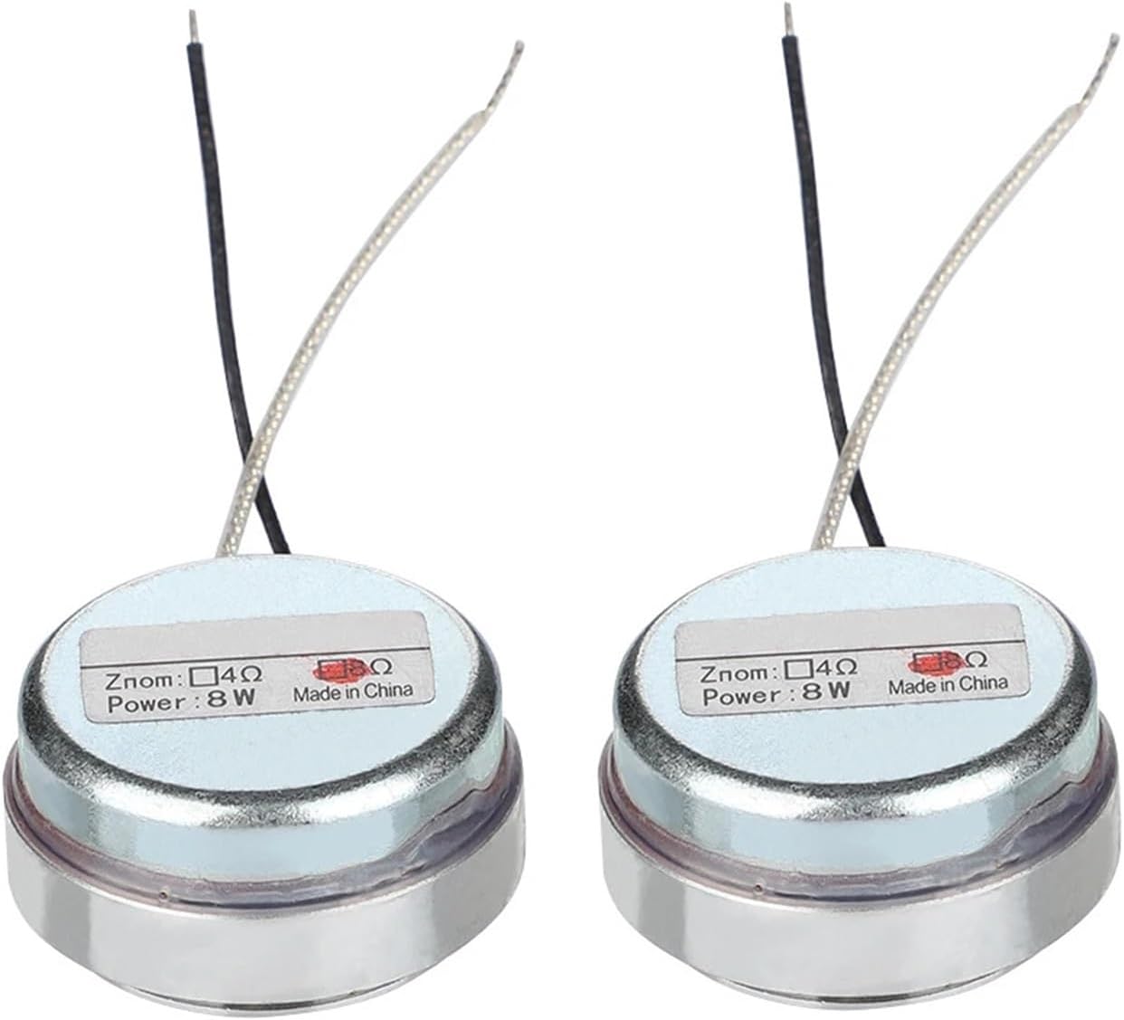 2Pcs 30MM Vibration Resonance Speaker 8 Ohm 8W Mini Full Range Speakers DIY Home Theater Sound System Driver(8 Ohm Speaker)