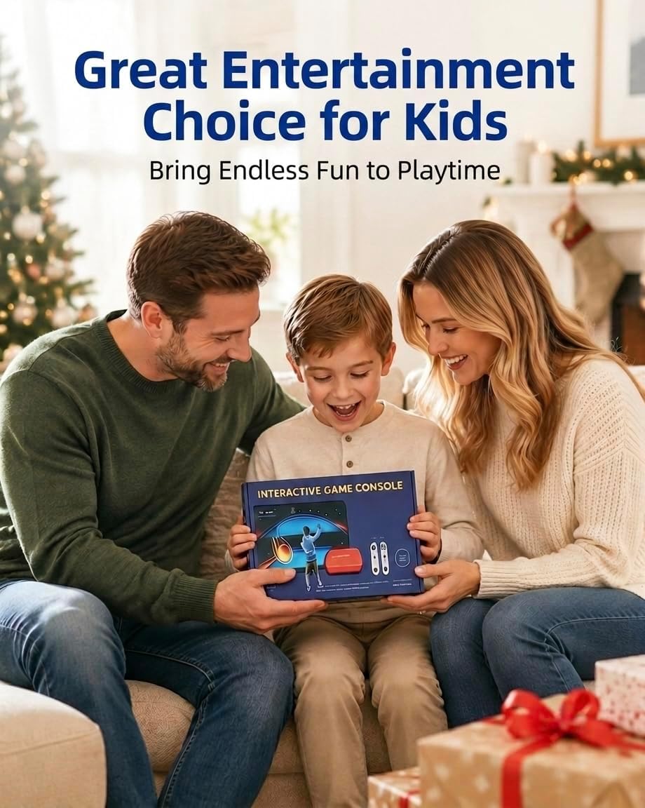 Video Game Console for Kids - preloaded 90+ Plug and Play TV Video Games | Gaming System with 2 Controllers, Indoor Interactive Family Toy , Xmas Birthday Toy Gift for Boys & Girls Ages 4+