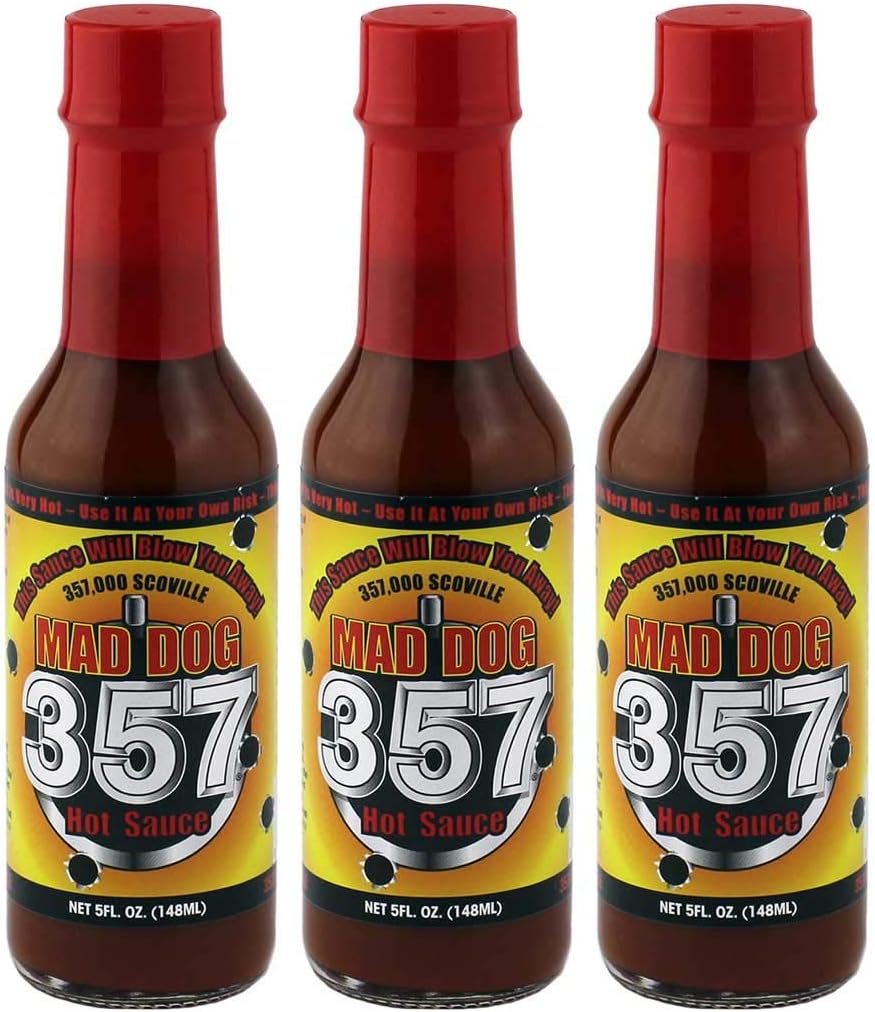 Mad Dog 357 Hot Sauce 5oz, 3 pack