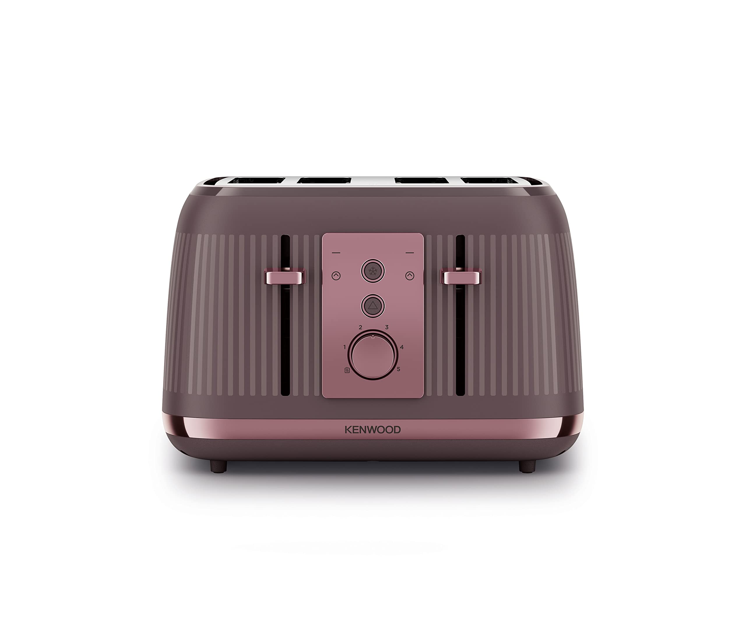 Kenwood Dusk Toaster, 4 Slot Toaster, Reheat, 5 Browning Settings, Defrost and Cancel Functions, Pull Crumb Tray, TFP30.000PU, 1800W, Twilight Purple