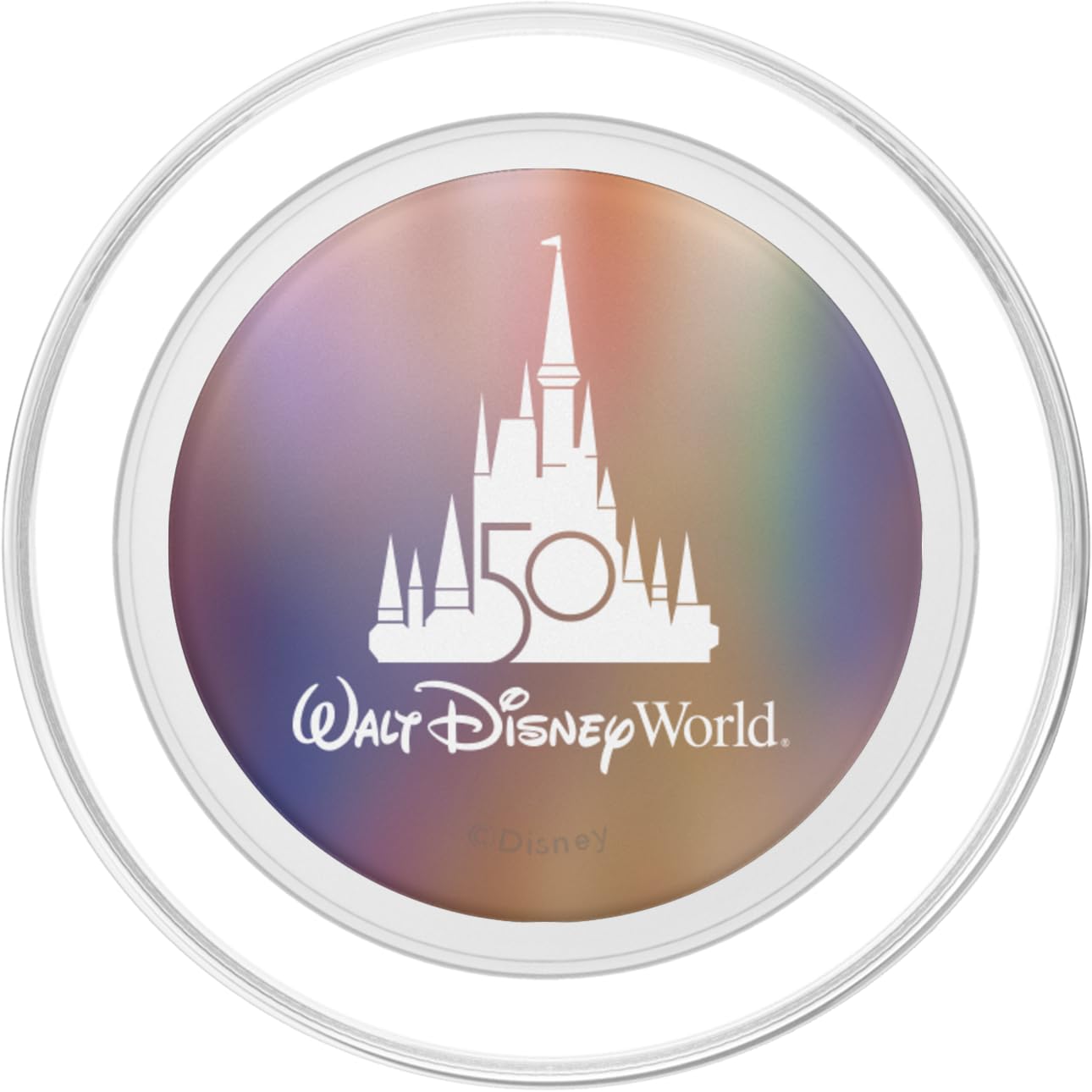 Walt Disney World 50th Anniversary Castle PopSockets PopGrip for MagSafe, Clear - Image 2
