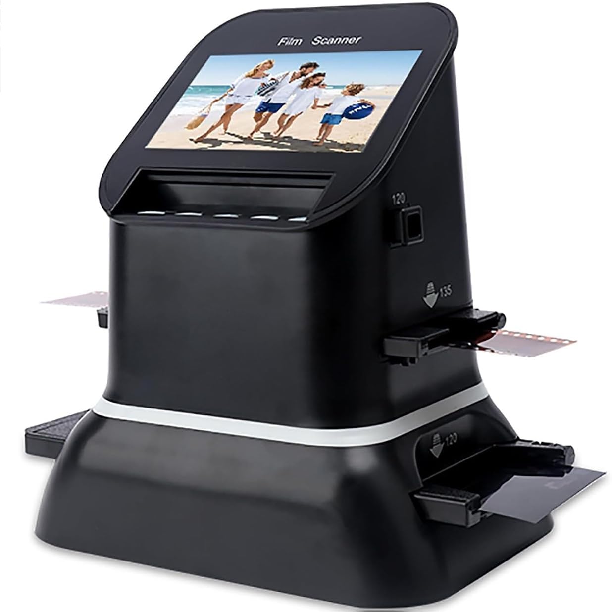 Scanner per Diapositive Ad Alta Risoluzione Tutto in Uno, Scanner Digitale per Pellicole, Converte Pellicole, Diapositive E Negativi 35mm, 135, 126 E 127 in Foto Digitali, Con Display Lcd 4.3"