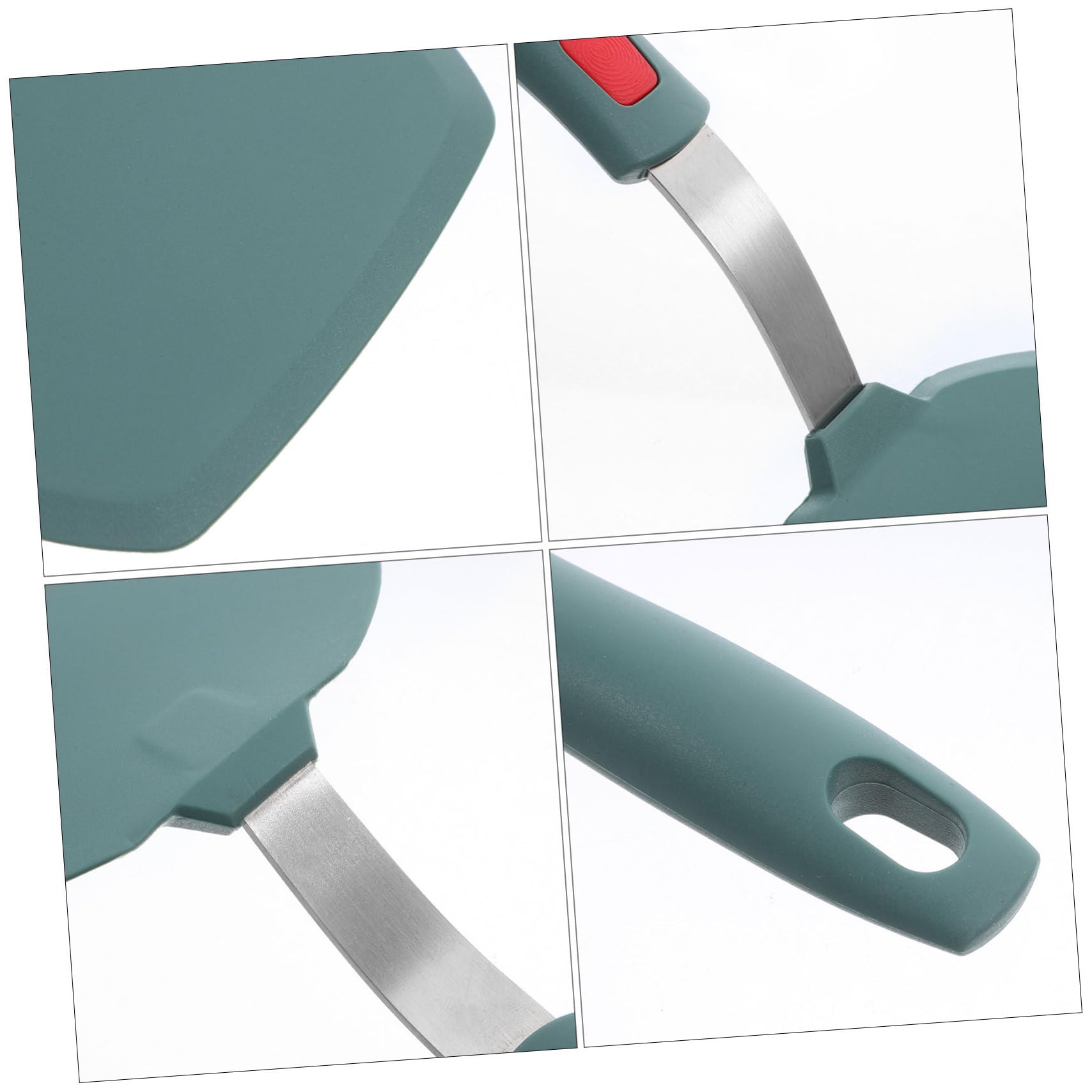 PRETYZOOM 4 Pezzi Spatola al Silicone spatole da Cucina in Silicone Resistente al Calore Livello Alimentare Gel silice Verde Scuro