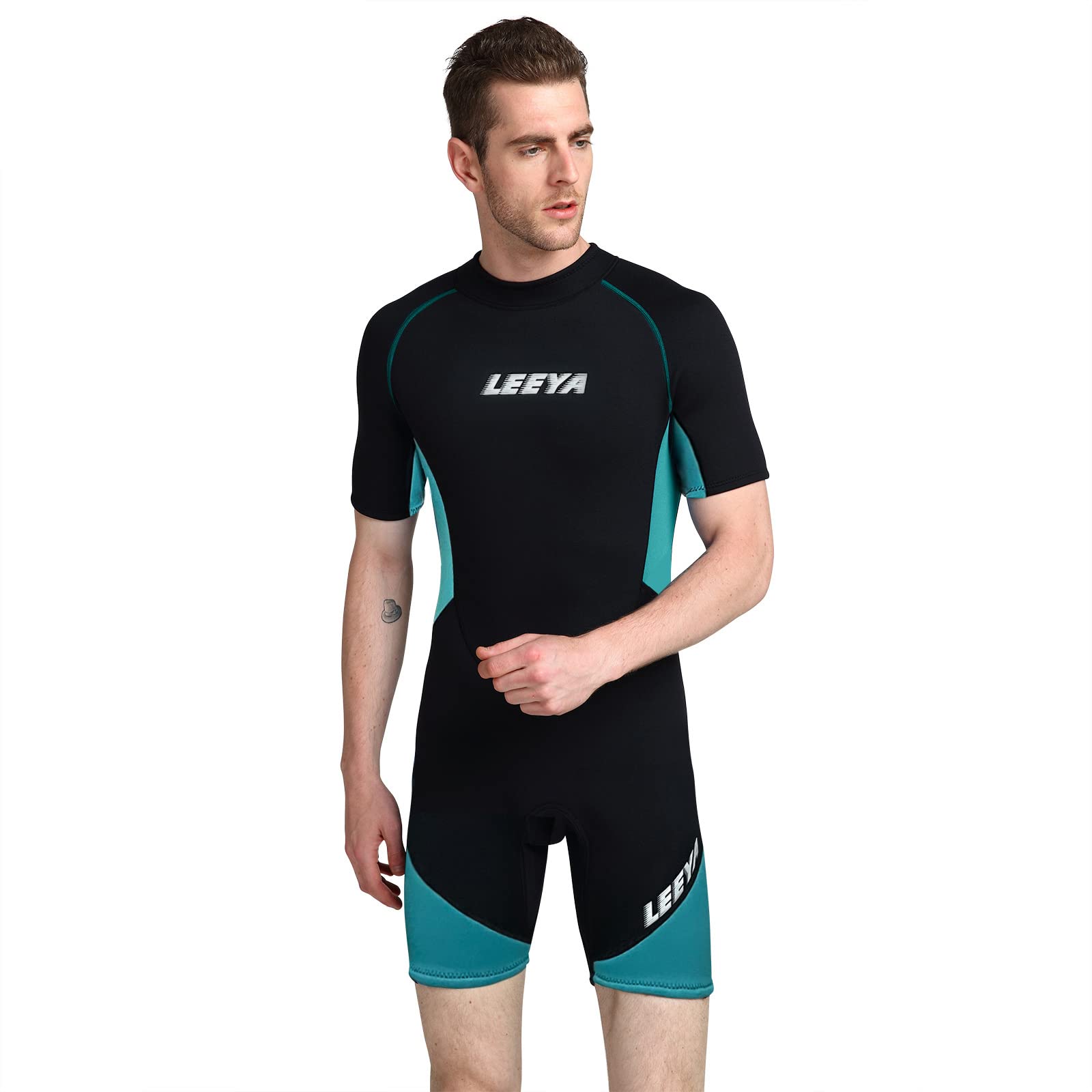 Traje Neopreno Hombre, 3mm Traje de Buceo Ultra Elástico con Cremallera Trasera, Una Pieza Wetsuit Térmico Protección UV para Snorkel Buceo Natación Surf Esnórquel,5XL