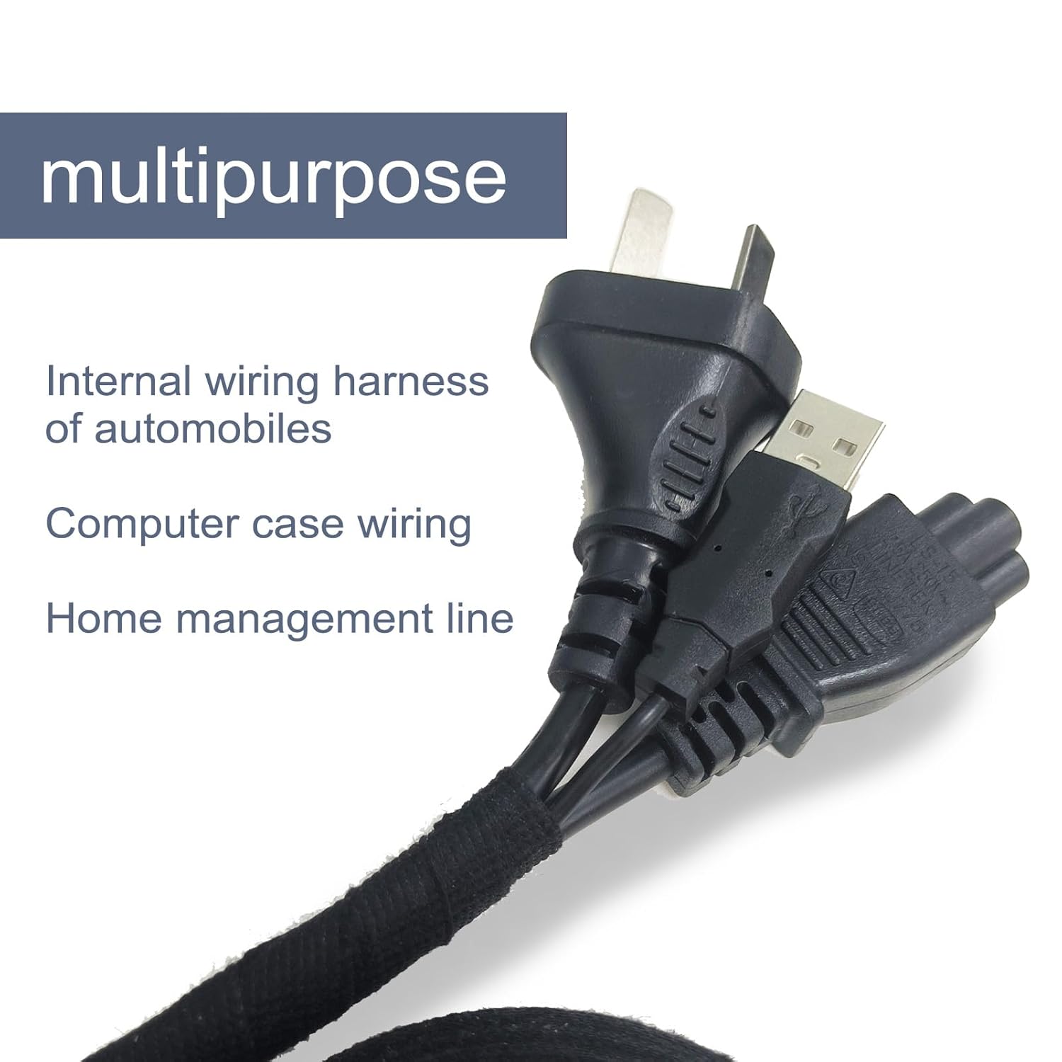 WELSTIK High Temp Wiring Loom Harness,Wiring Harness Tape 3/4 Inch x 50-Feet 10 Pack- Premium Fabric Tape for Electrical Automotive, Excellent Noise Suppression and Cable