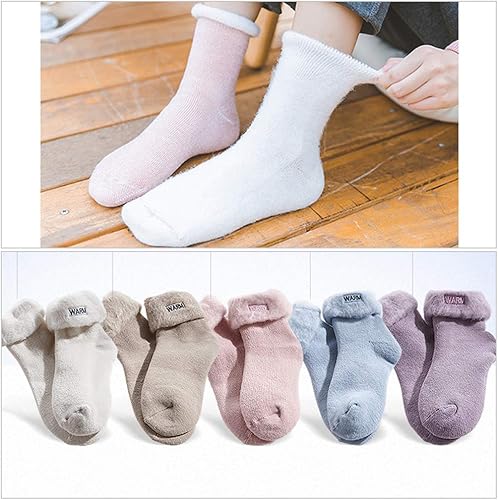 Miniatura 3 de Three street Calcetines térmicos cálidos, calcetines cálidos de invierno extra gruesos con aislamiento térmico para clima frío