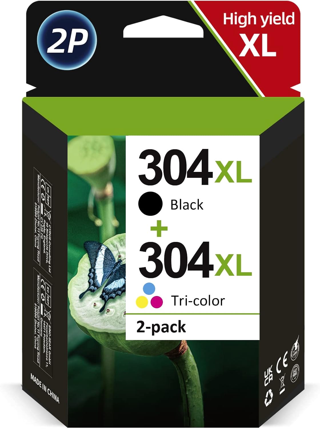 304 Ink Cartridges Combo Pack, 304 Ink Cartridges Black and Colour