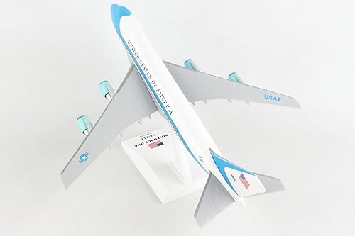 Miniatura 6 de SkyMarks SKR041 Air Force One Boeing 747-200 VC25 a escala 1250 Modelo de escritorio con soporte