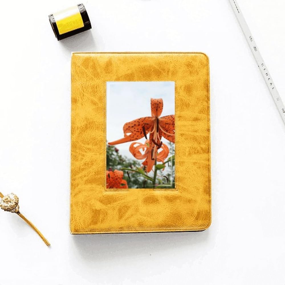 no/no Orange River Lily Art Deco Fashion Photo Album Family Wedding Picture 4x6