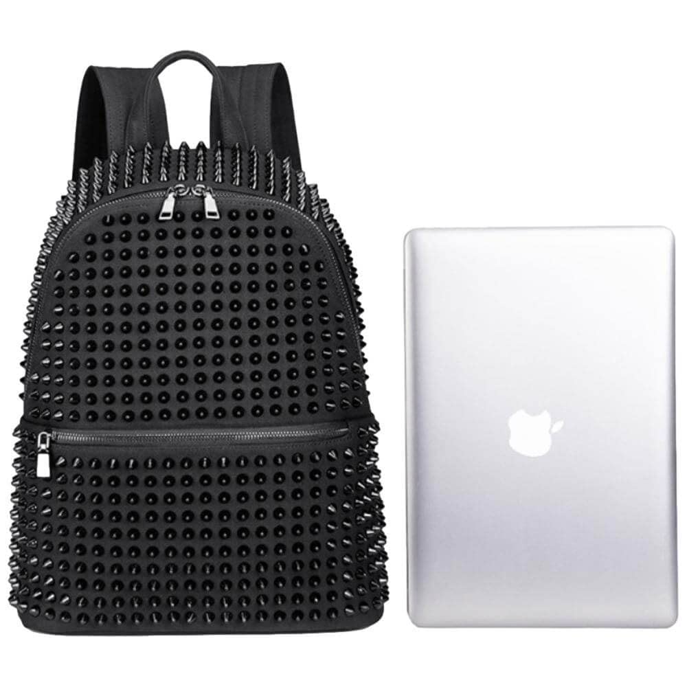 Ro Rox Minerva Zaino con Borchie Tela punk Borsa Gotica scuola unisex