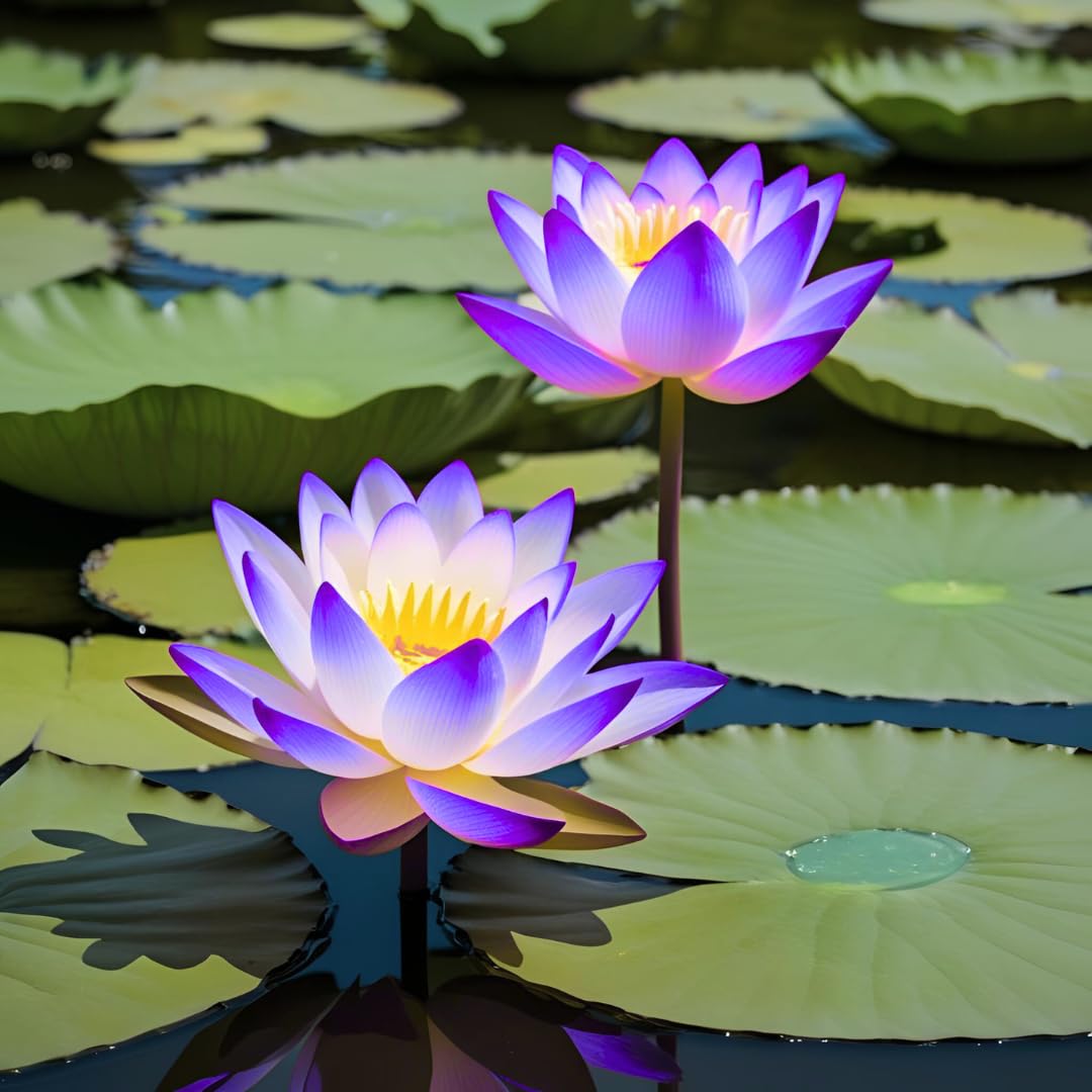 lotus ※プロフィールご覧ください ページ M-Tech Gardens Lotus Purple Variety – 10 Seeds for Stunning Water