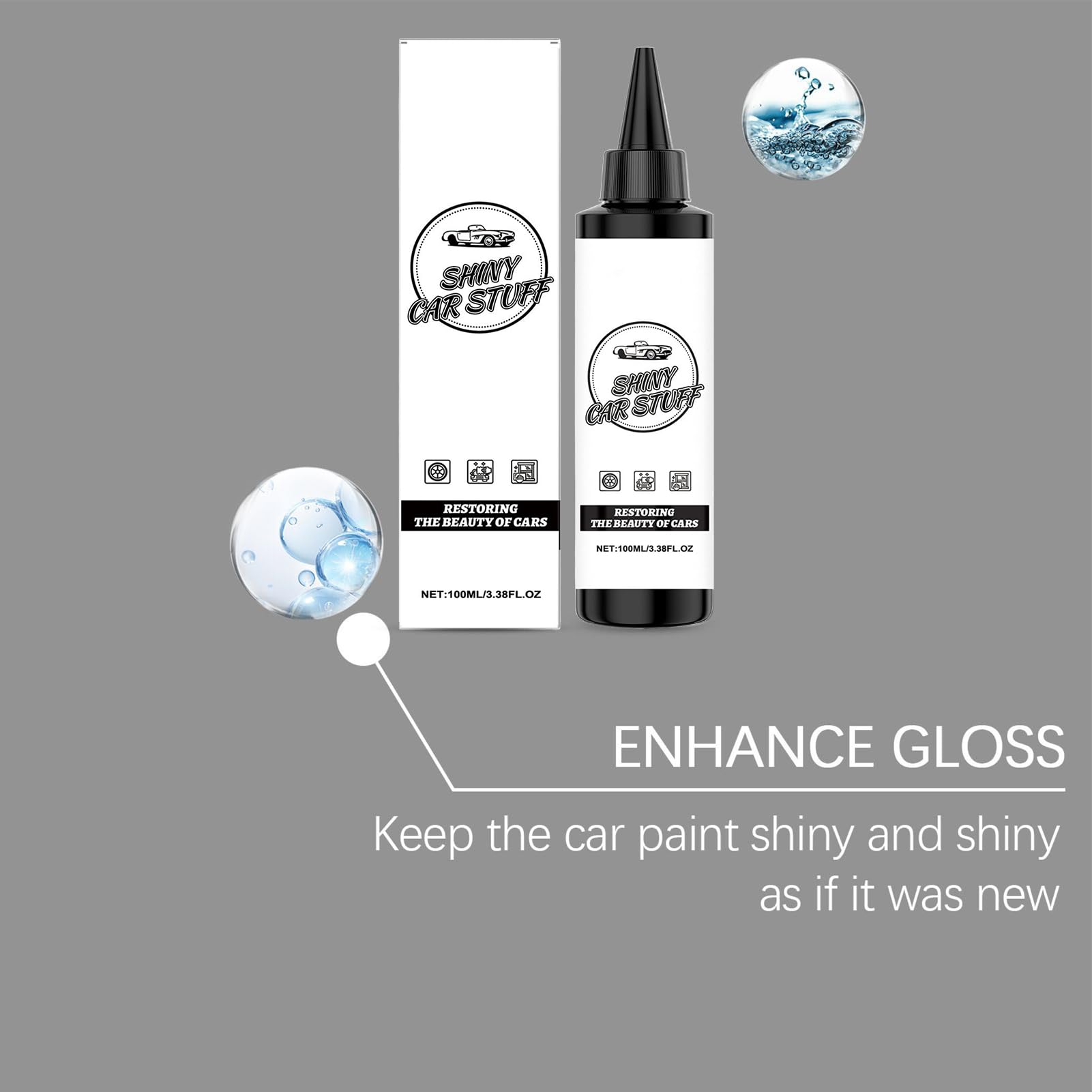 Coating Agent for Car 100ml Waterproof UV Resistant Dustproof Shiny Car Stuff Long-Lasting Coating — view 8