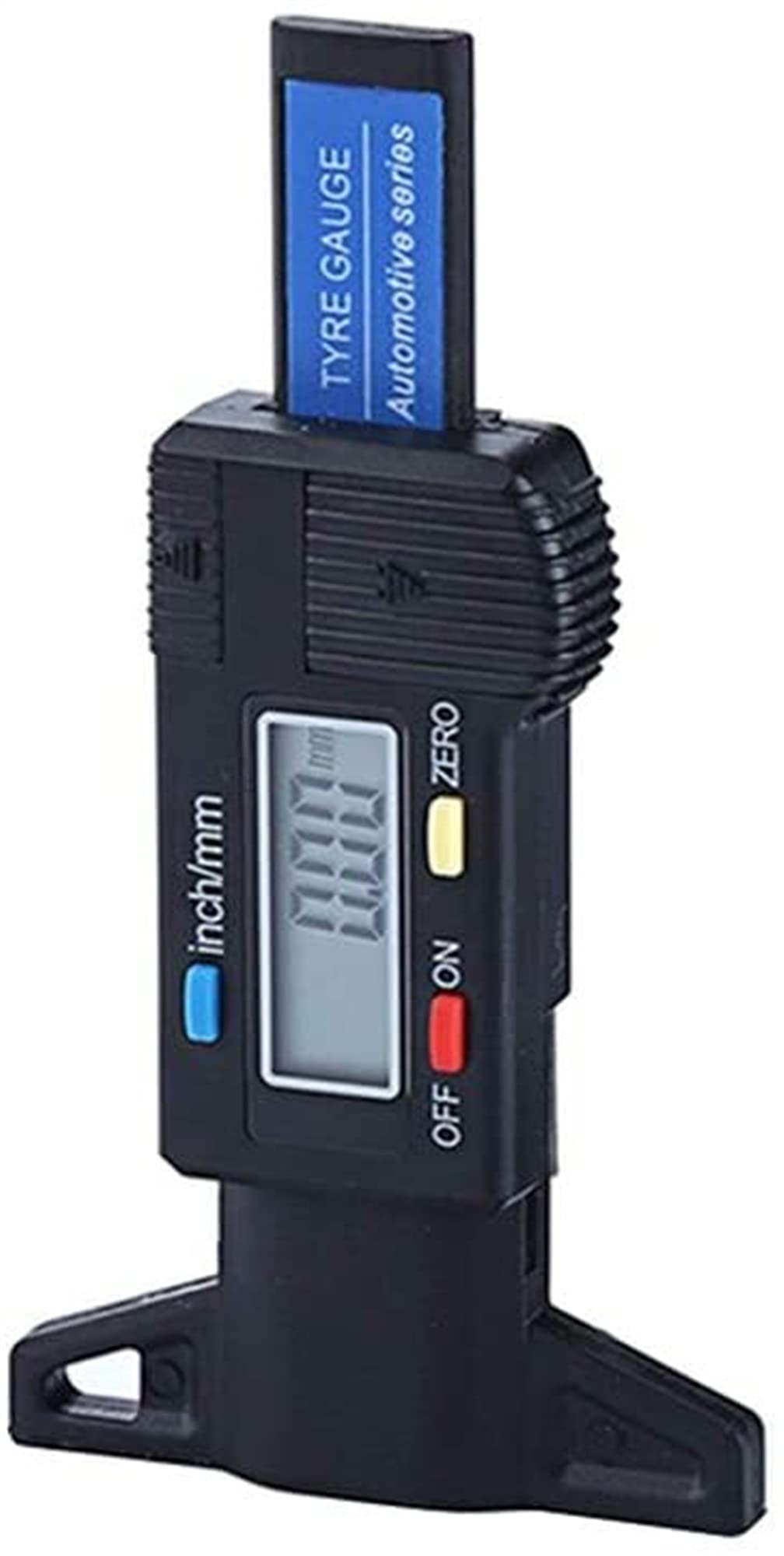 Probador de neumáticos de Coche, Pastilla de Freno, Desgaste, medidor de Profundidad de neumático Digital, Herramienta de comprobación de Banda de Rodadura (Color : Schwarz)