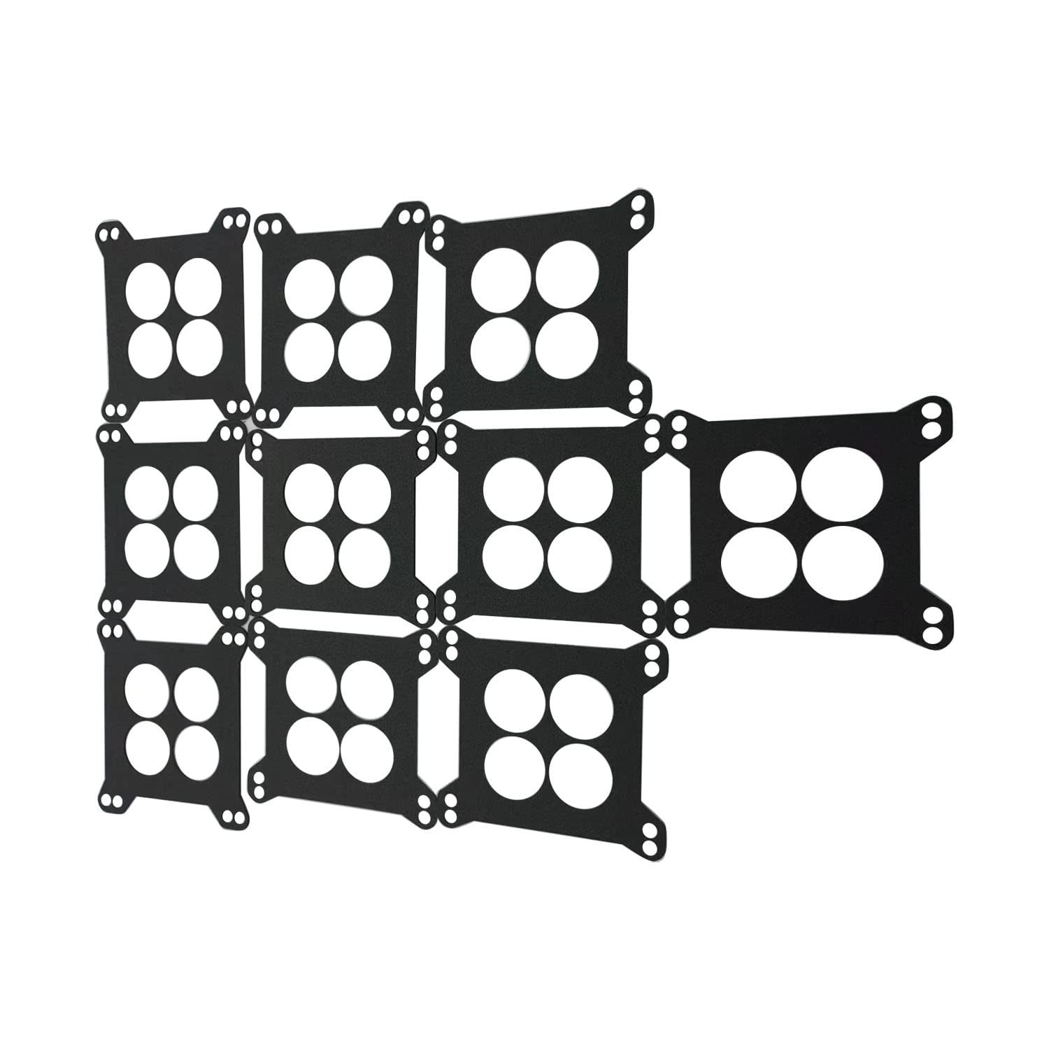 10 PCS/SET Ported Carburetor Base Gaskets 1 11/16" Compatible with EDELBROCK,CARTER,HOLLEY,BARRY GRANT