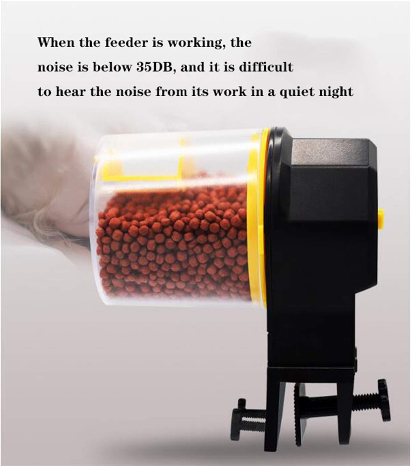 Automatic Fish Feeder Alimentatore for Pesci con temporizzazione Intelligente mangiatoia Alimentatore Automatico Elettrico programmabile a Prova di umidità for Acquario