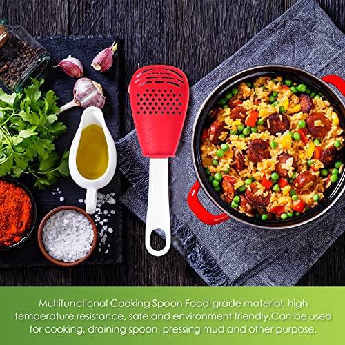 Chengu 6 Pieces Multifunctional Kitchen Cooking Spoon Heat Resistant Kitchen Spoons Colander Skimmer Scoop Egg Yolk Separator Kitchen Gadgets Strainer For Grating thumb #3