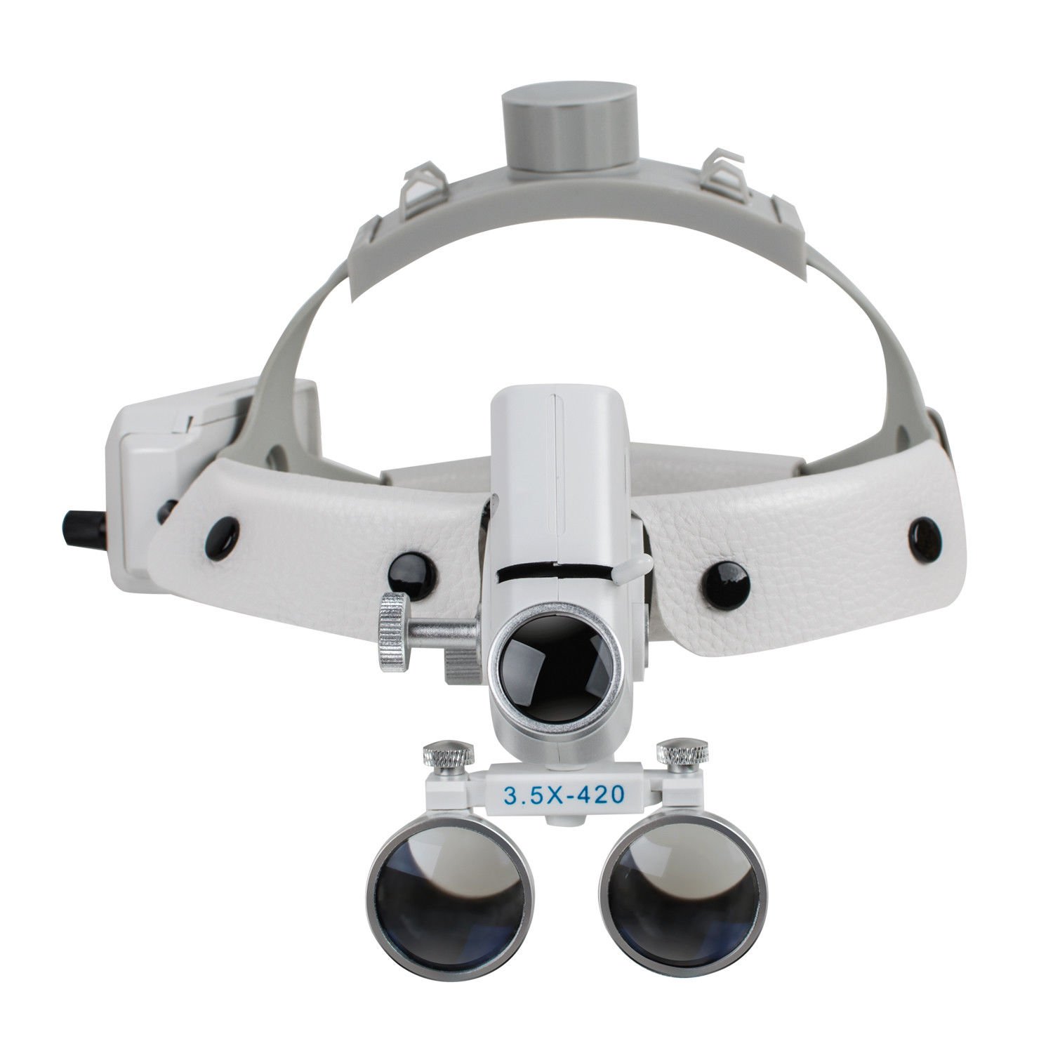 bonew-Oral Dental Fernglas Lupen Chirurgischer Glas Lupe + LED Scheinwerfer 3,5 x 280–380 mm