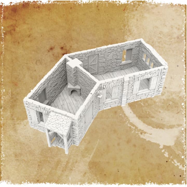QP3D, Historic European House, 28mm-32mm Wargaming Terrain for Napoleonic Battles and Dioramas - Image 3