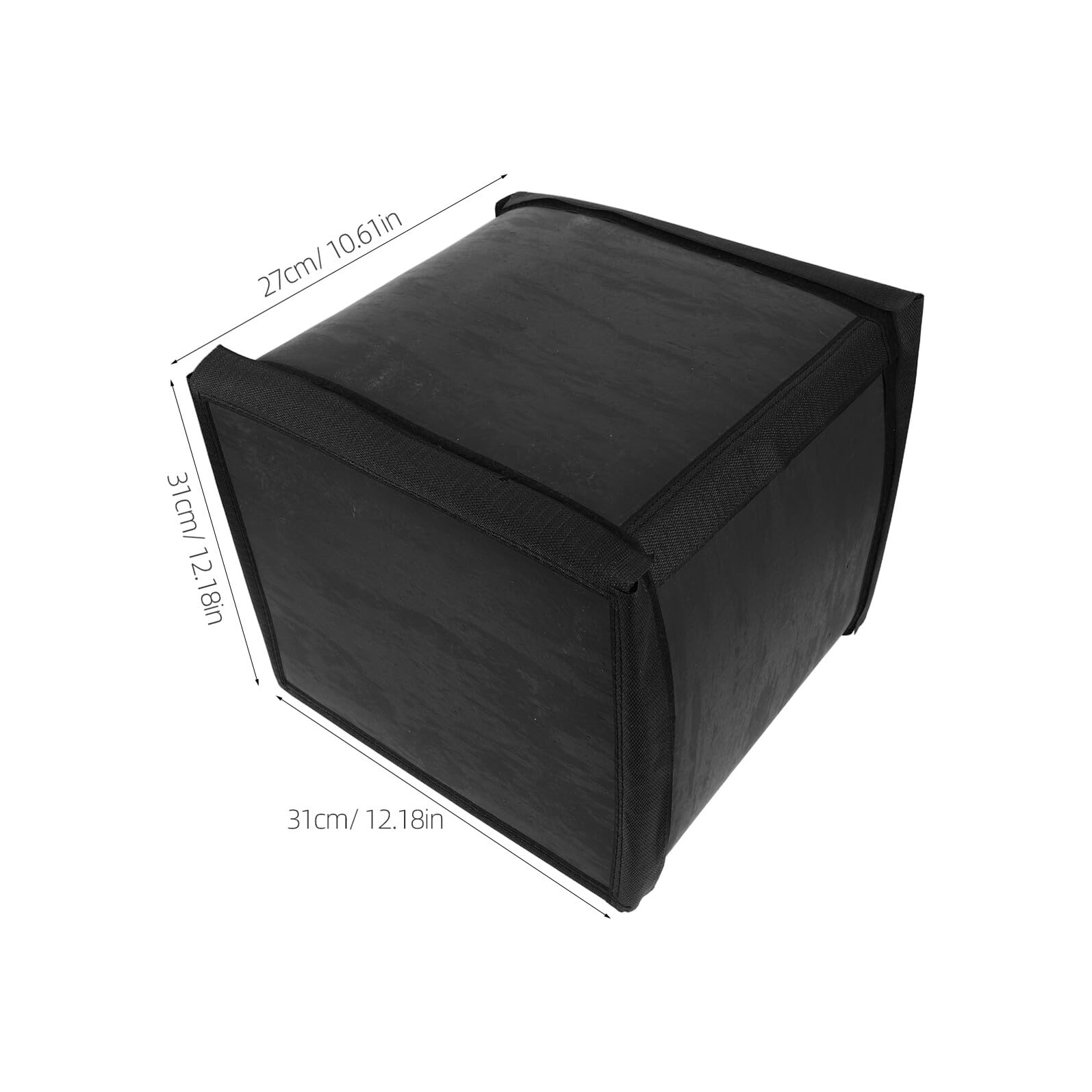 Abaodam Schalldichte Schallabsorbierende Generatorabdeckung 31x27cm Vibrationsdämpfendes Gehäuse aus Dämmmaterial für Luftpumpen und Kleinmaschinen Tragbare Schallschutzbox für Terrasse