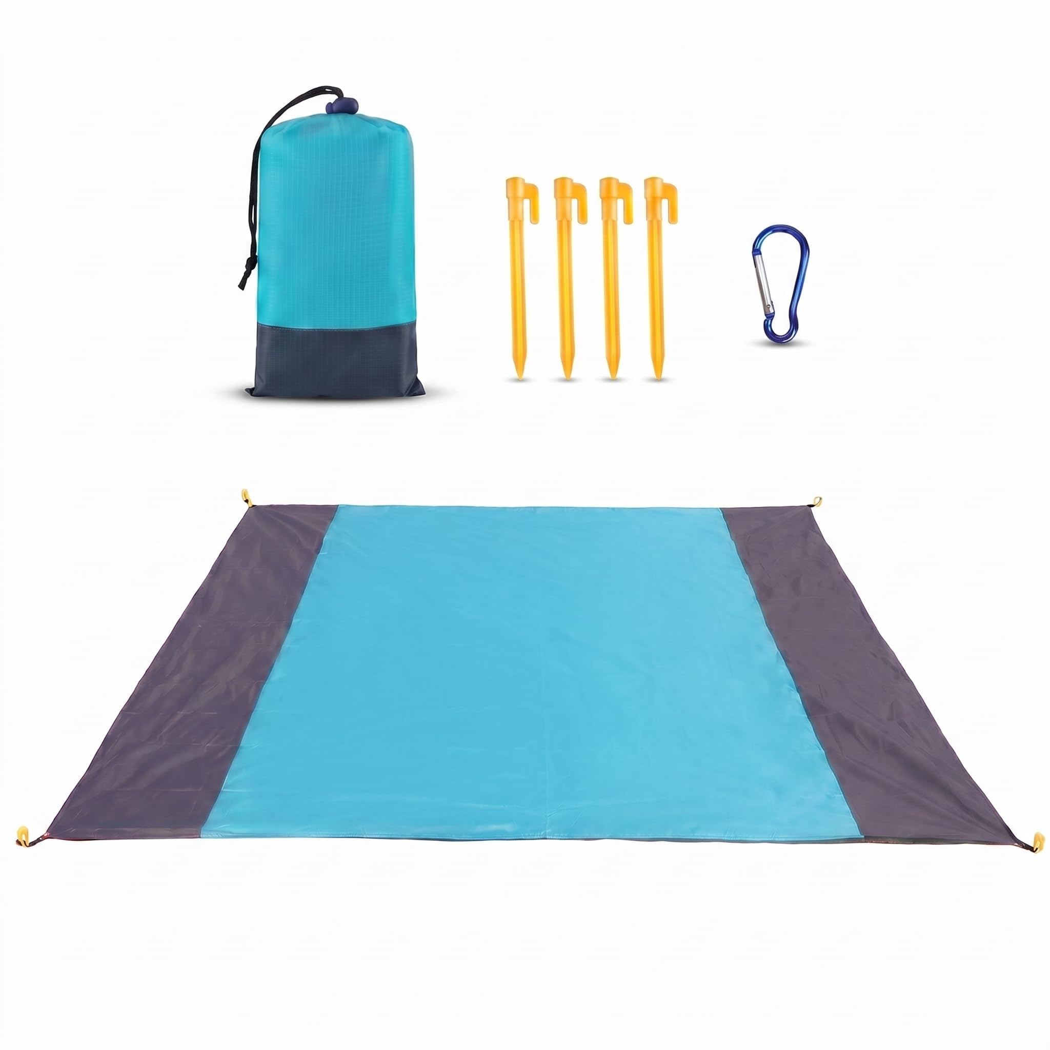 Boyfield Beach Blanket, Extra Large 210×200cm Beach Blanket Waterproof Sandproof, Essential picnic blanket for camping, suitable for camping, hiking and picnics