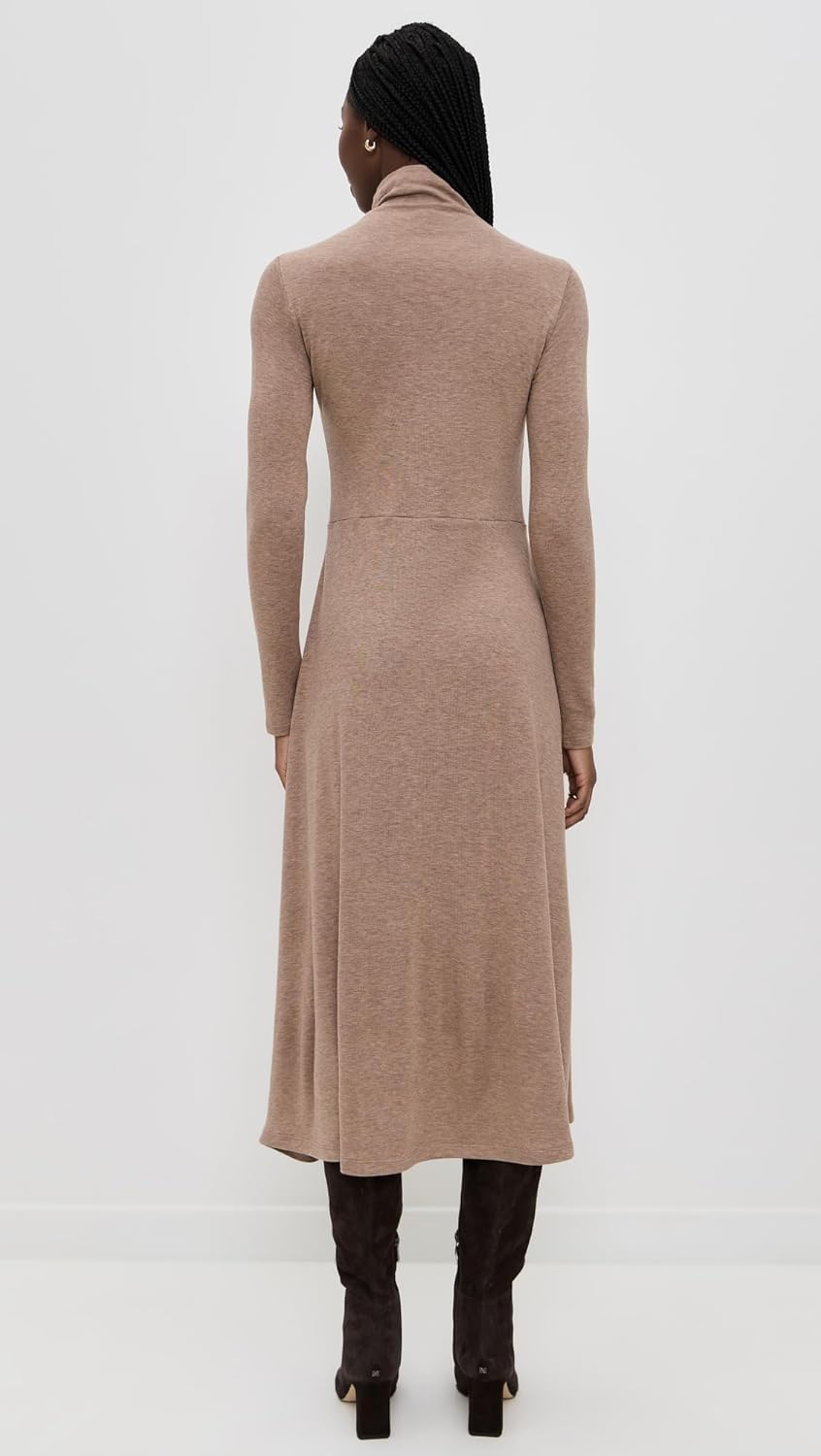 Vince Women's Cozy Long Sleeve Funnel Neck Dress - Image 3