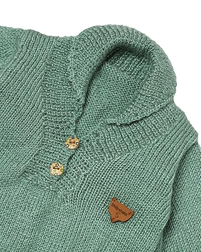 Image of Handmade Winter Wear Woolen High Neck Pullover Sweater for Baby Boys and Boys