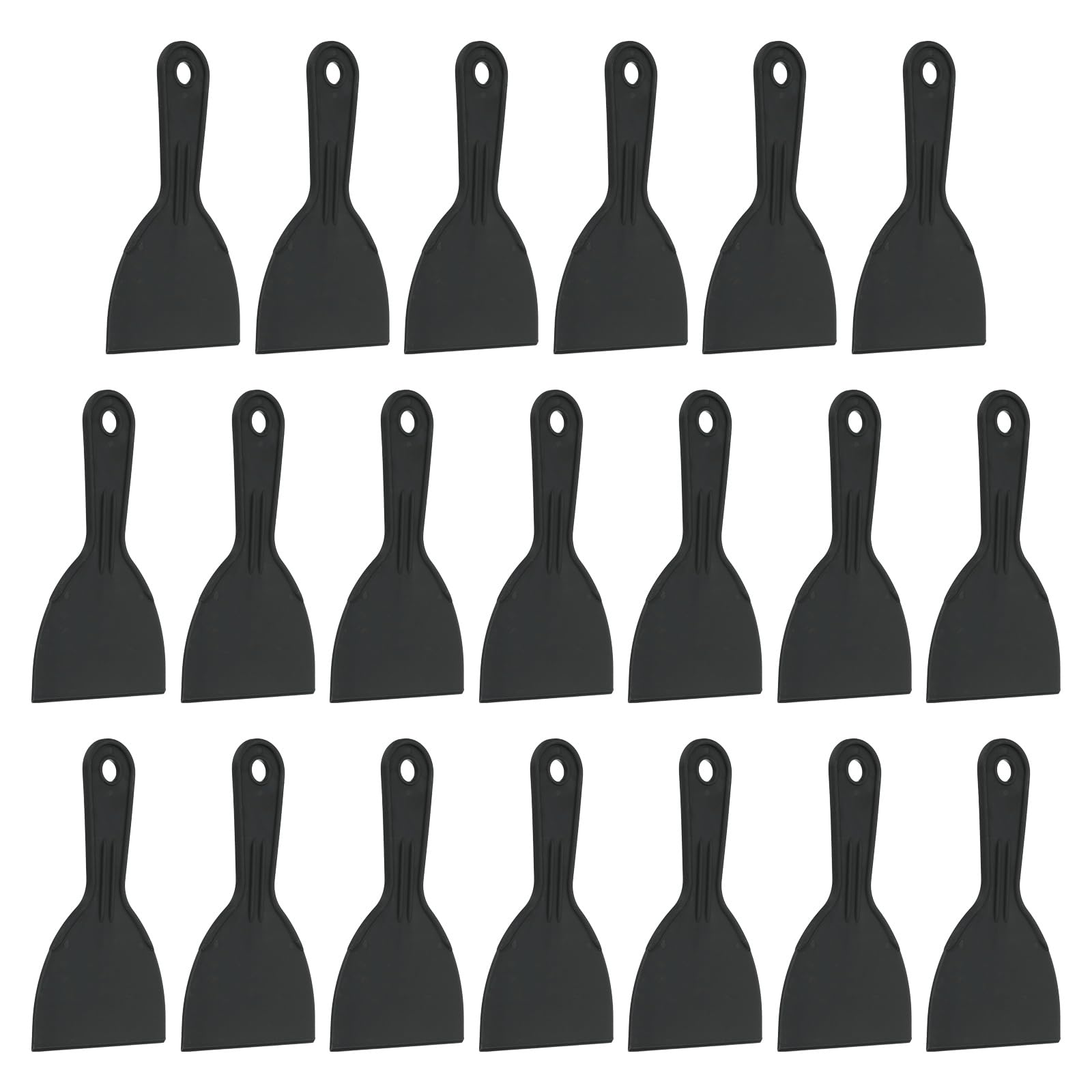 QUARKZMAN 20 Pezzi Spatola Raschietto 4" Larghezza Plastica Flessibile Nero