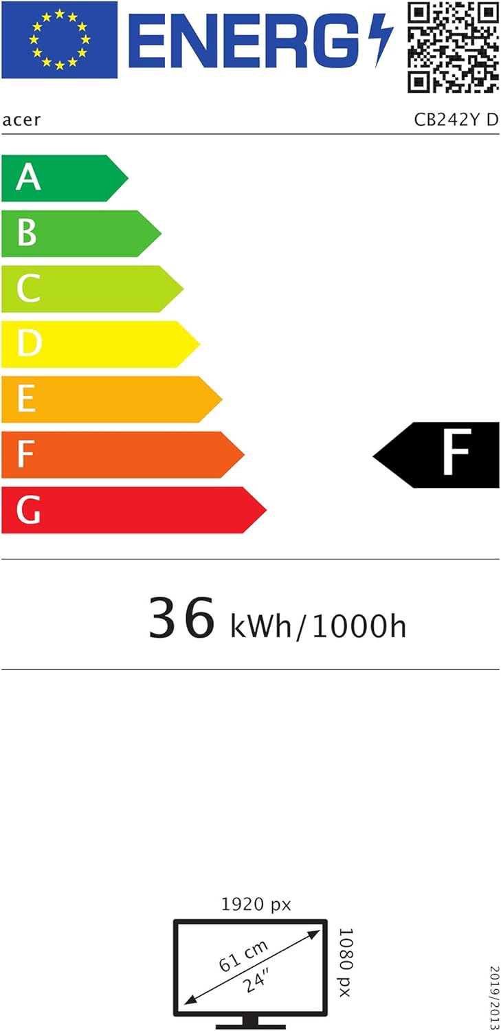 Acer CB242YDbmiprcx Monitor PC Professionale 23.8, Display IPS Full HD 75 Hz, 1ms, 16:9, FreeSync, VGA, HDMI 1.4, DP 1.2, Webcam, Speaker Integrati, Regolazione in Altezza, Cavi HDMI, USB 2.0 Inclusi Acer CB242YDbmiprcx Monitor PC Professionale 23.8, Display IPS Full HD 75 Hz, 1ms, 16:9, FreeSync, VGA, HDMI 1.4, DP 1.2, Webcam, Speaker Integrati, Regolazione in Altezza, Cavi HDMI, USB 2.0 Inclusi