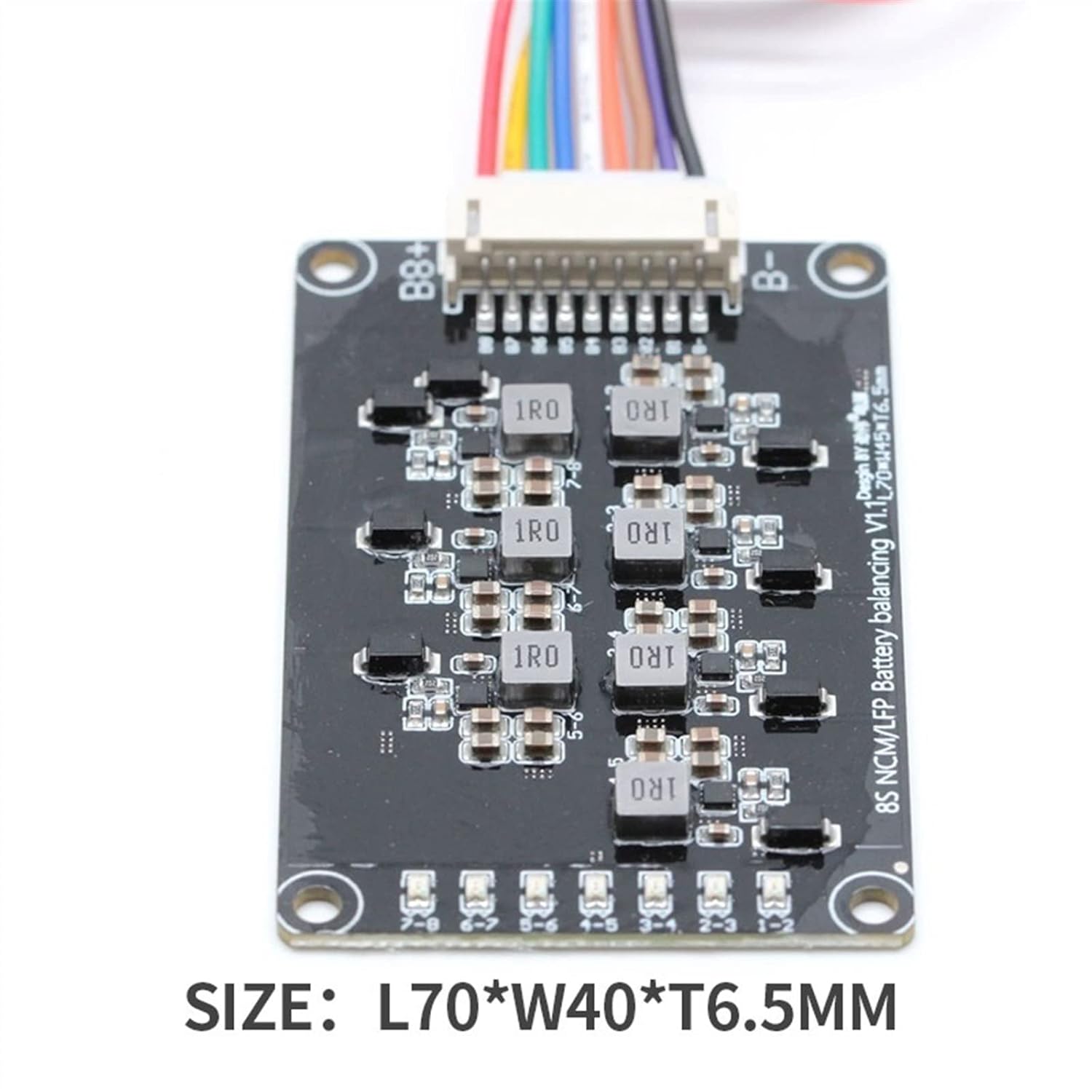 8s 1.2A Equalizer Balanced Module 24v Li-ion Lipo Lithium Battery PCB Board with LED Light