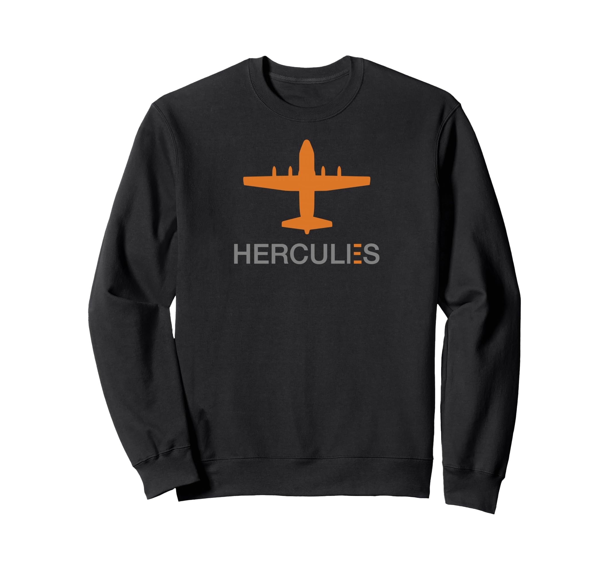 C-130 Hercules Sweatshirt, Adult Unisex, Black, Large