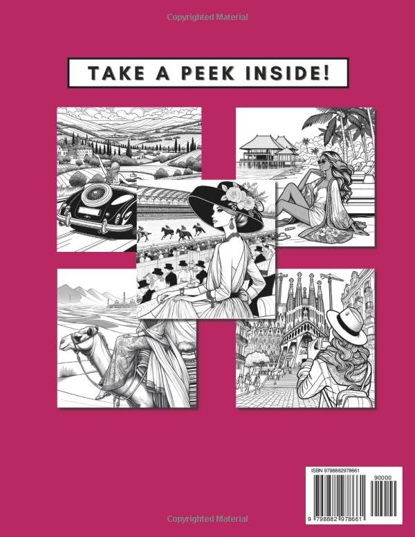 The Luxury Life: A Manifestation Coloring Book for Adults: Over 50 Stunning Illustrations of Beautiful Women | Relax, Color, and Enjoy Cozy Coloring ... Women of The World | Cozy Coloring Corner) image 3