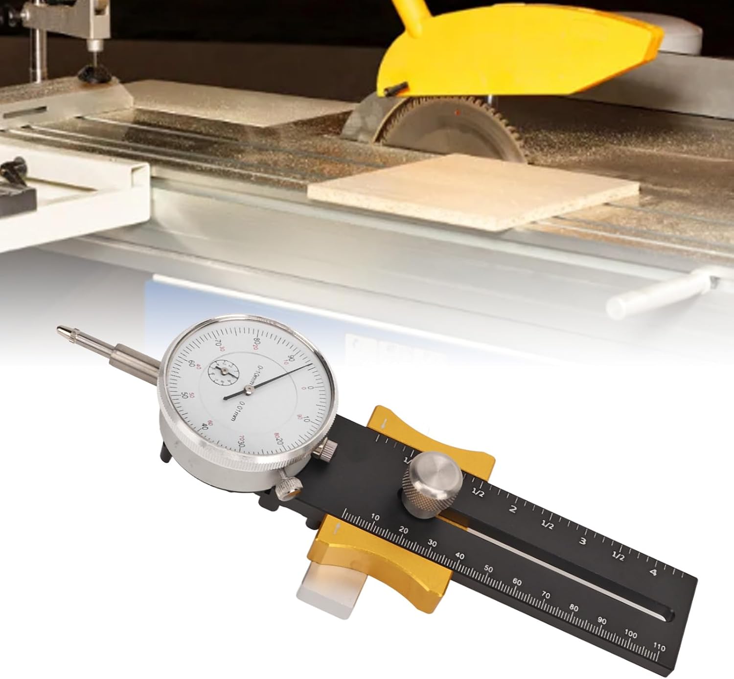 CDQL Table Saw Gauge Dail Adjustable Woodworking Band Saw Calibration Tool Calibrator