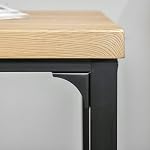 HOMCOM Dining Table Set for 2, 3 Piece Space Saving Kitchen Table and Chairs with Metal Legs, Dining Set for Small Spaces, Natural Wood