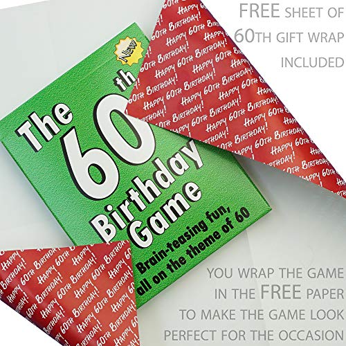 The 60th Birthday Game. Fun new 60th birthday party game idea, also