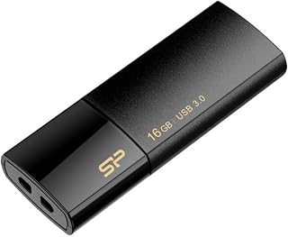 SP Silicon Power シリコンパワー USBメモリ 16GB USB3.0 スライド式 Blaze B05 ブラック SP016GBUF3B05V1K