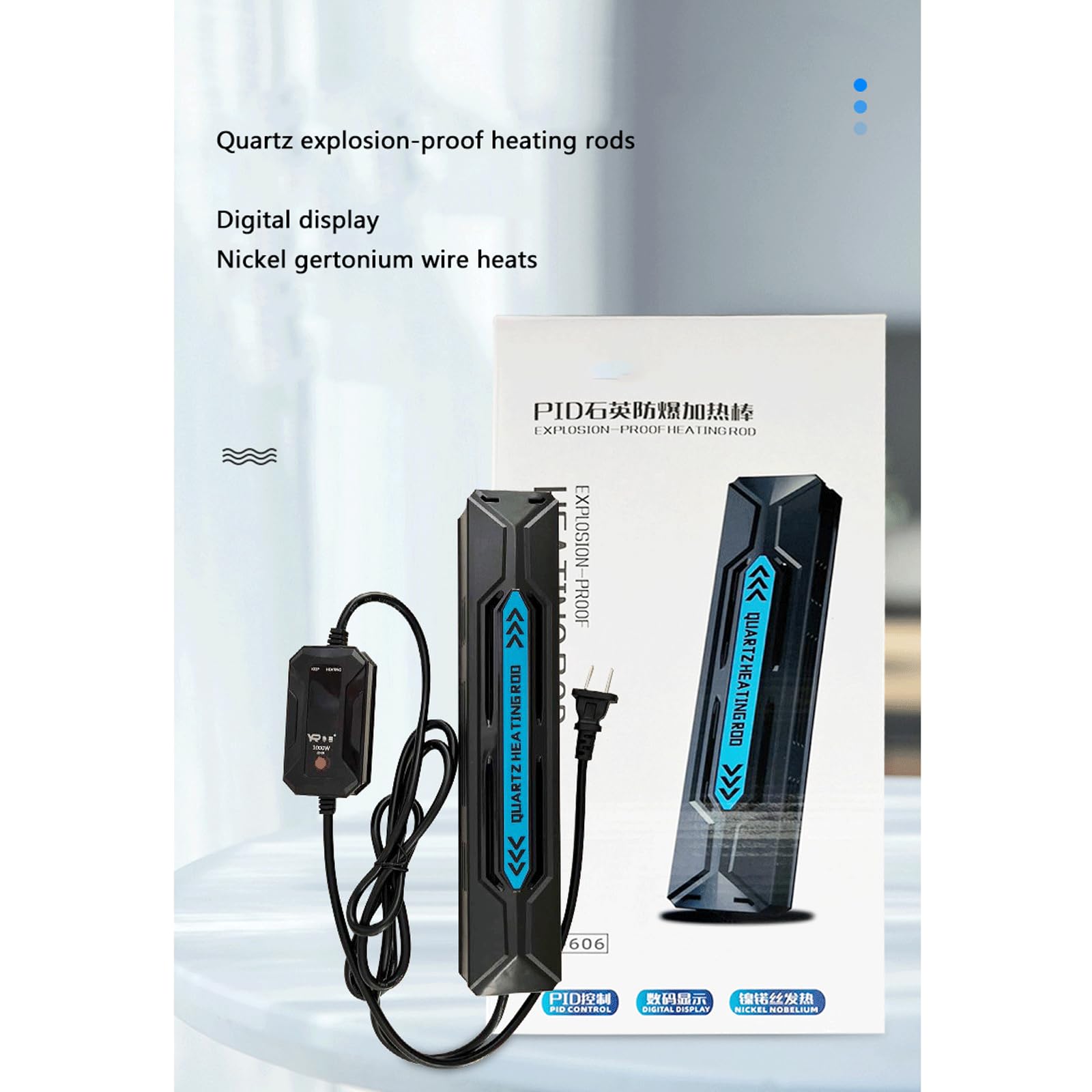 Asta riscaldante per Acquario per Acquario Riscaldatore Automatico a Temperatura costante a Prova di Esplosione Piccola Asta riscaldante, 200 W (50 W)