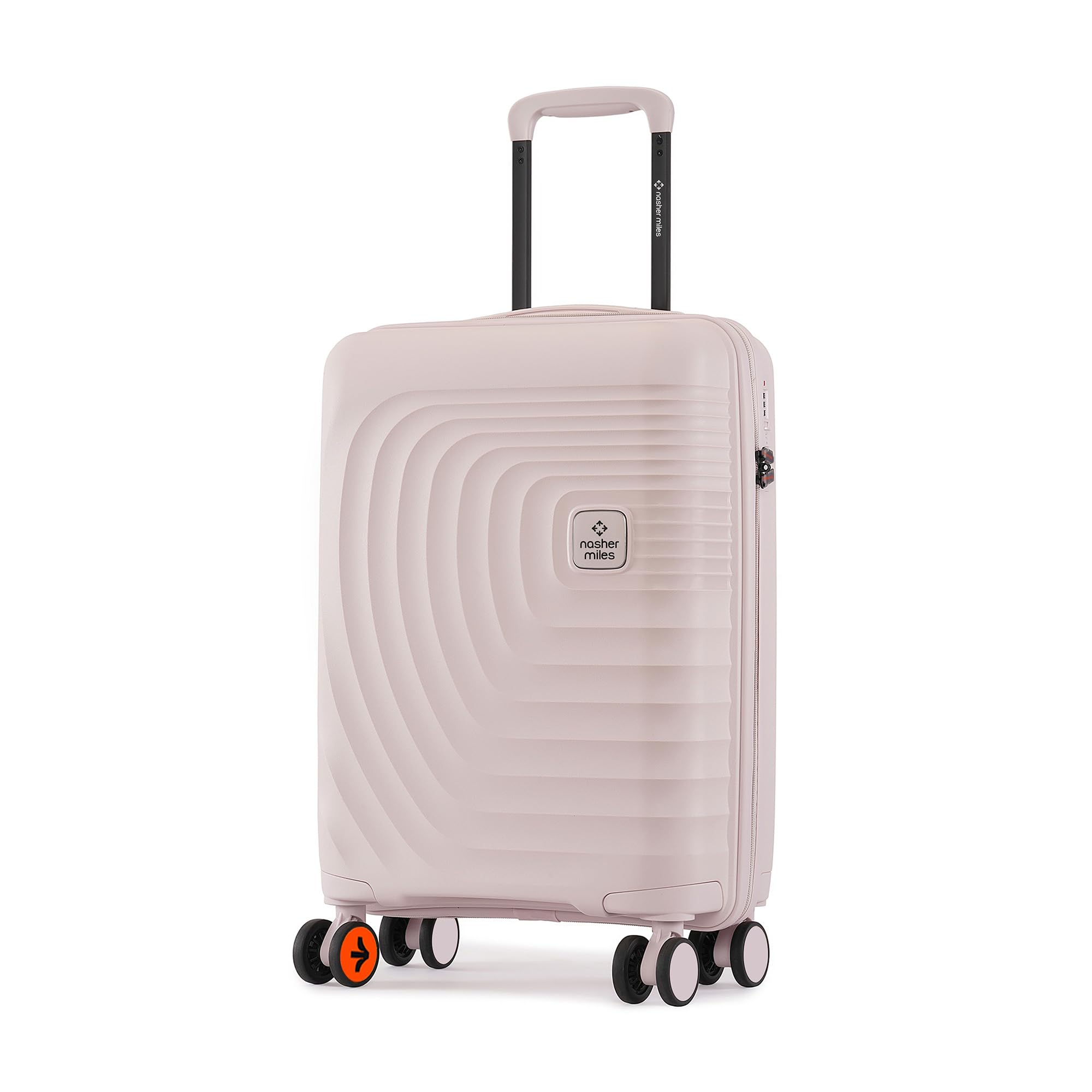 Cabin Boston Hard-Sided Polypropylene Luggage 20 inch | 55cm | 8 Wheels Double Spinner Small Trolley Bag for Travel | Suitcase (Grey)