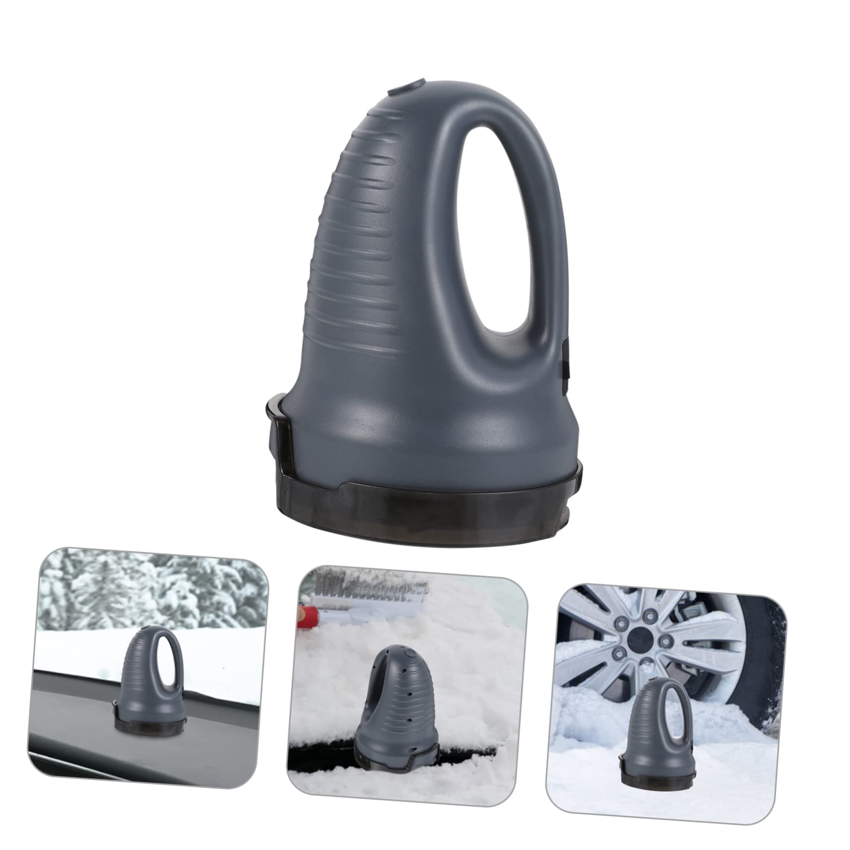 Abaodam Grattoir à Glace Électrique Multifonction Set pour Voiture Outil de Déneigement d'hiver en ABS Rangement Pratique pour Pare-Brise et Carrosserie