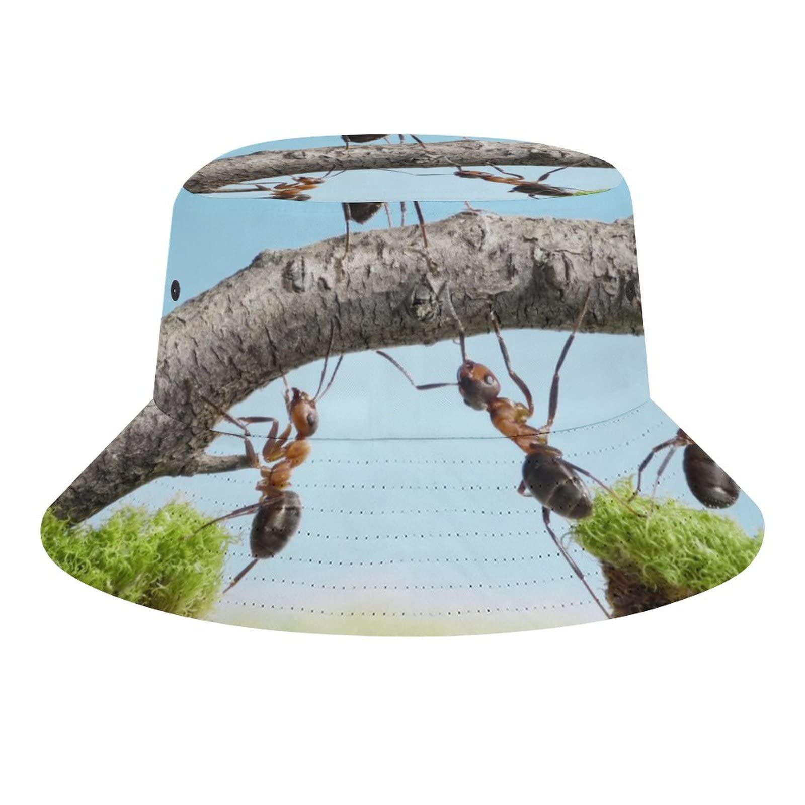 Djngn Unisex As Pic Bucket Hat, Bucket Hat For Women Men, Ants Group Funny Animals Print Bucket Hats Sun Hat Packable For Summer Beach Outdoor