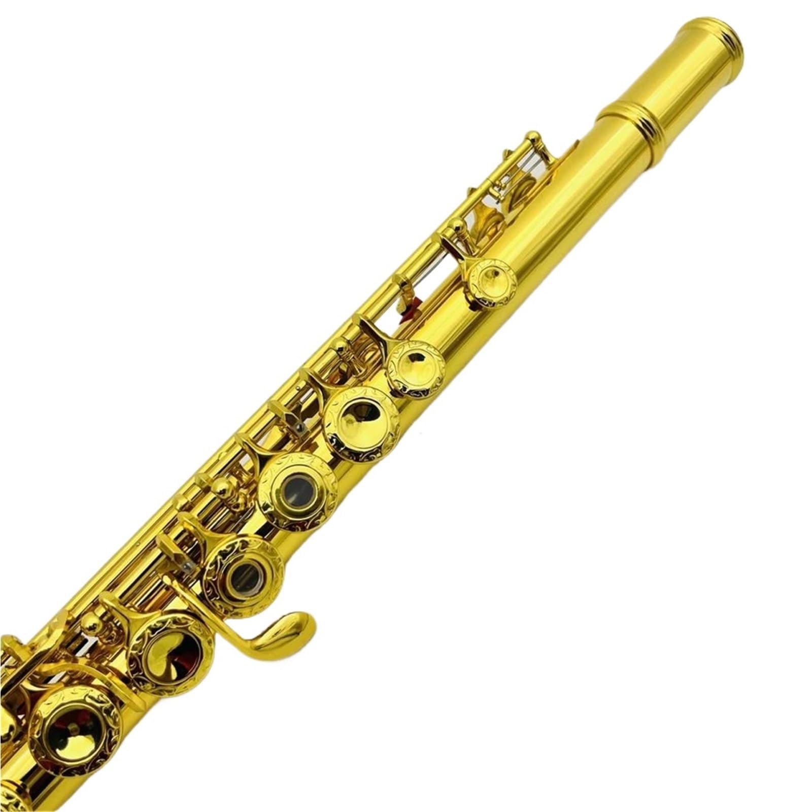 Profesjonalny Instrument Fletowy Flet C Z 17 Otworami Klucz Otwarty Pozłacane Rzeźbione Klucze Instrument Dęty Drewniany Z Pudełkiem