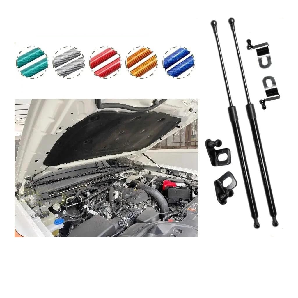 Automotorkapgasveren Voor Ford Voor Ranger Voor Wildtrak Voor Raptor P703 2022 2023 2024 Motorkap Gasveer Schokdemper Strut Kit Gasveer demper motorkap (Kleur : Stijl3