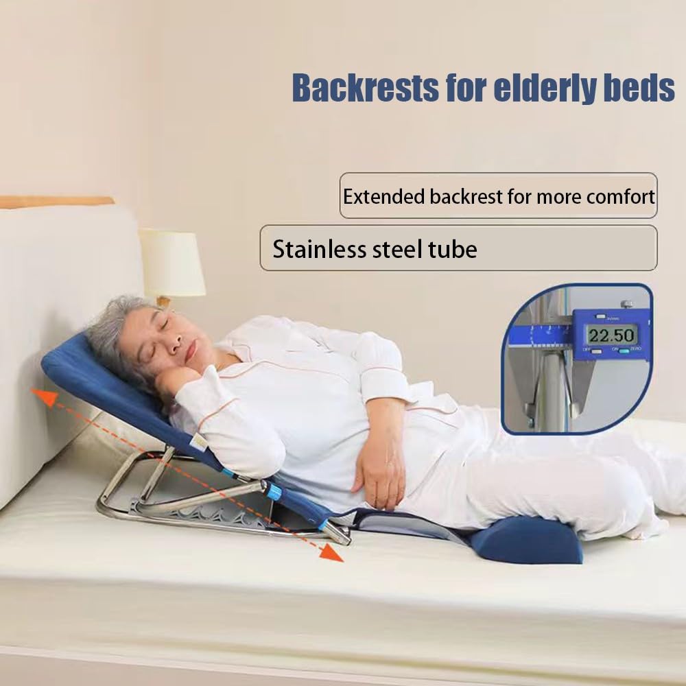 Fotrsta Supporto Schienale per Anziani Schienale, Supporto Regolabile Sit-Up Back Stand Assist per Letto con Sollevamento per Collo Ortopedico Supporto Lombare Supporto per Letto Wedge