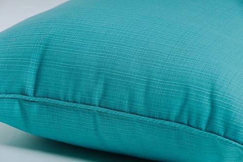 Vista 337 de Pillow Perfect - Cojín cuadrado para asiento de esquina para exteriores o interiores, color cobalto