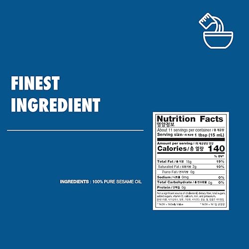 Miniatura 2 de Surasang Aceite de sésamo tostado coreano, nuez y complejo, 5.41 onzas líquidas