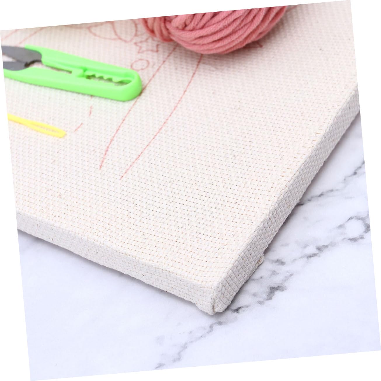 BELLIFFY Kit De Bordado Punch Para Set De Base Cuadrada Hilo Herramientas De Manualidades Para Crear Patrones Divertidos y Aprender Junto y Familia