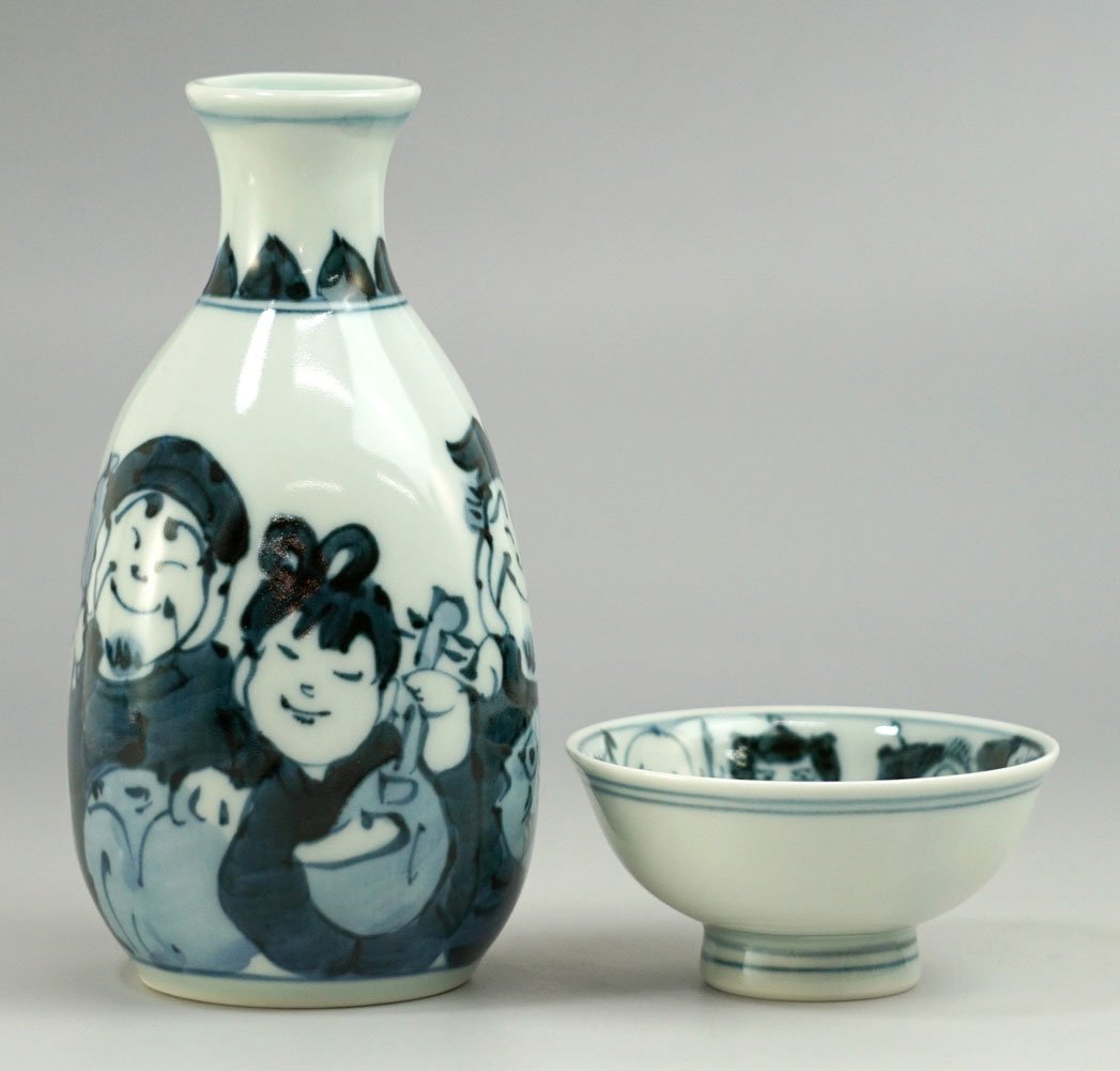 Amazon｜波佐見焼 七福神 酒器セット｜徳利 オンライン通販