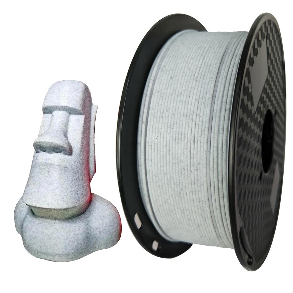 CC3D Marble PETG Filament 1.75 mm 1KG 3D Printer Filament 2.2LBS Spool 3D Printing Material Fit Most FDM Printer PETG Stone Rock Color
