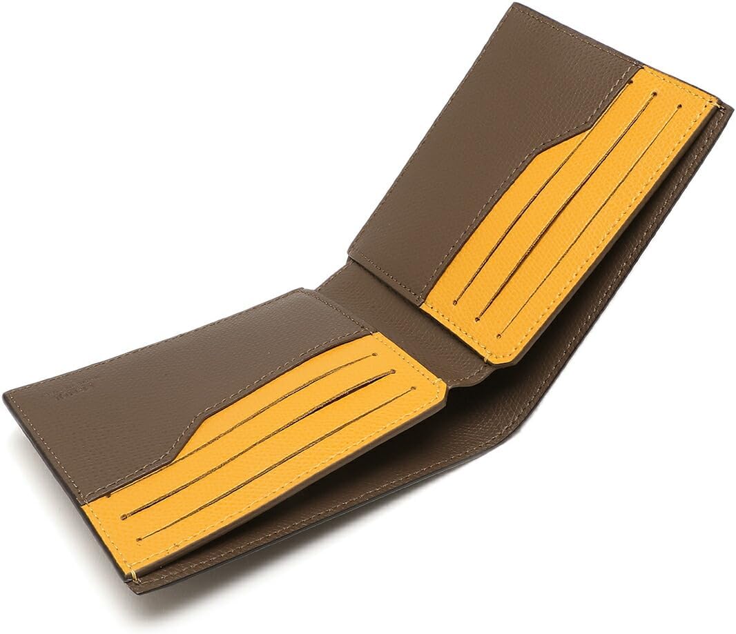 フェンディ] 二つ折り財布 ファブリック FFロゴ ブラウン イエロー