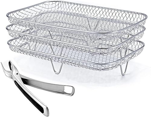 Estante para freidora de aire para freidora de aire Ninja Dual XL, estante deshidratador de múltiples capas para freidora de aire Ninja Foodi DZ201