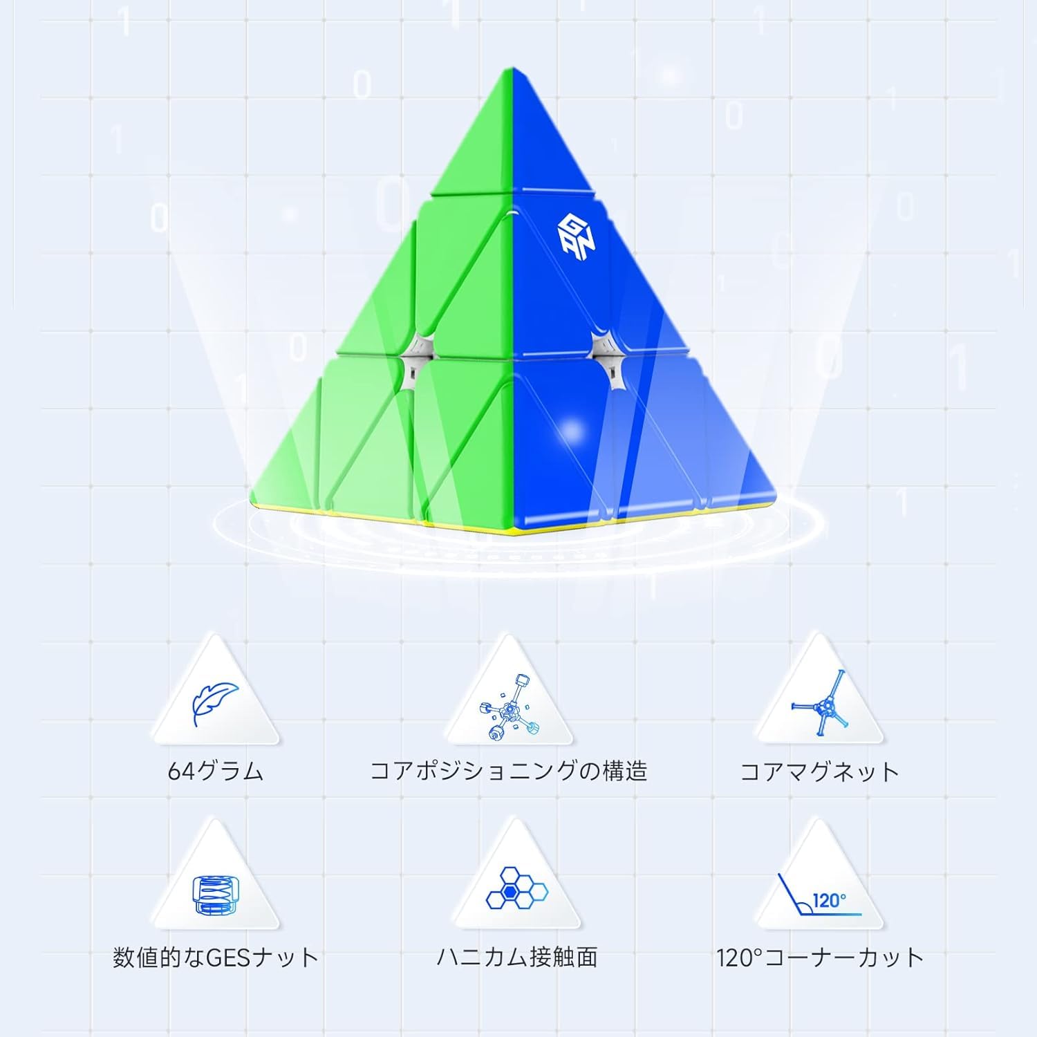 Amazon | [正規品/日本語解法手順説明書付属] GAN Pyraminx Standard